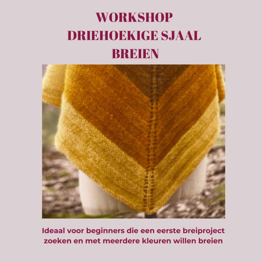 Workshop Driehoekige Sjaal Breien Instagram Bericht 1024x1024